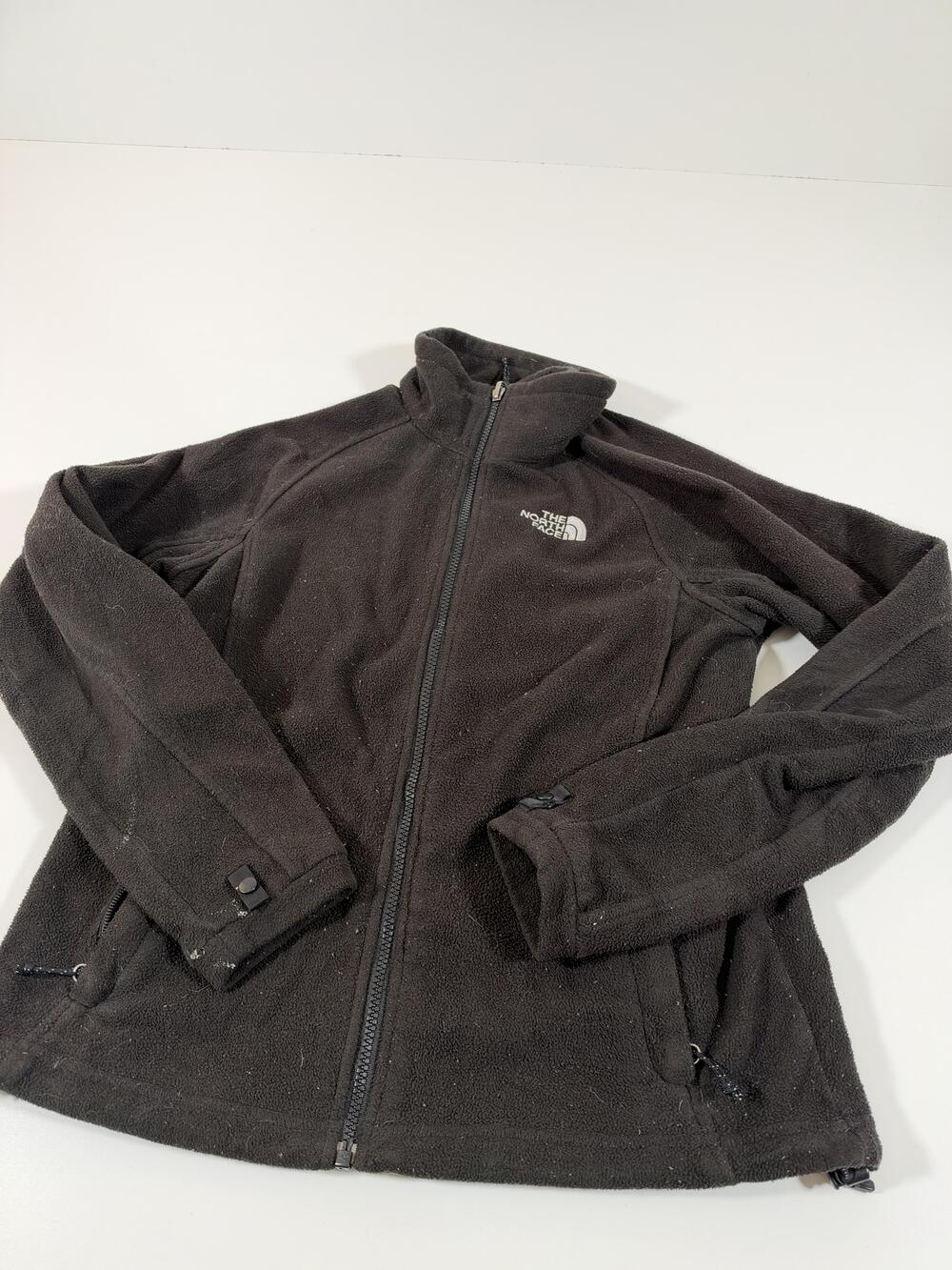 The North Face Fleece Jacket Womens Small Black Full Zip Soft Warm FLAW